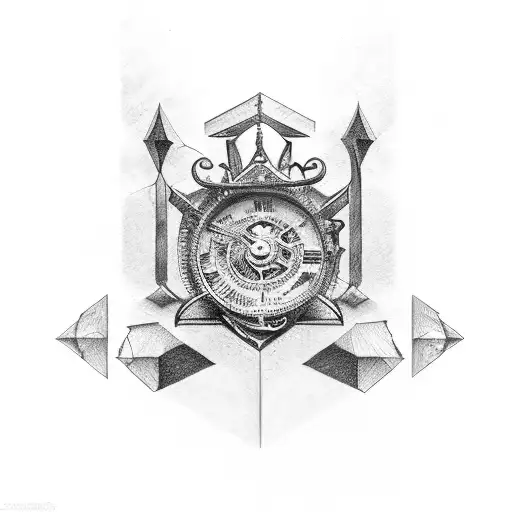 Roman Numeral 5 mixed with letter S tattoo design idea