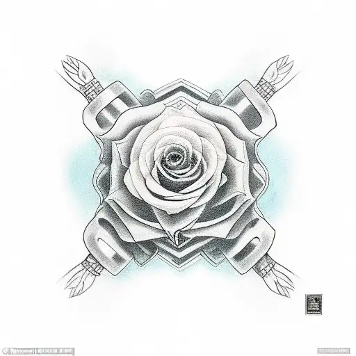 The tattoo would be designed to wrap around the hand, starting from the wrist and extending up to the knuckles and finge tattoo design idea