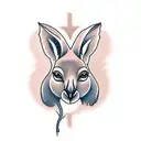 kangaroo tattoo design idea