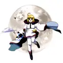 Moon tattoo design idea