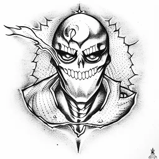 Death note man tattoo design idea