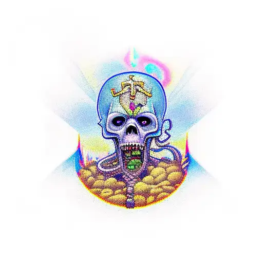 The Lich from Adventure Time tattoo design idea