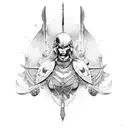 Nordic valkyrie tattoo design idea