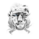 spine tattoo of Connor McGregor, but different and unique tattoo design idea