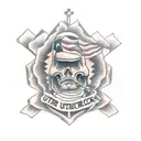 Upon This Rock, I build My Church tattoo design idea