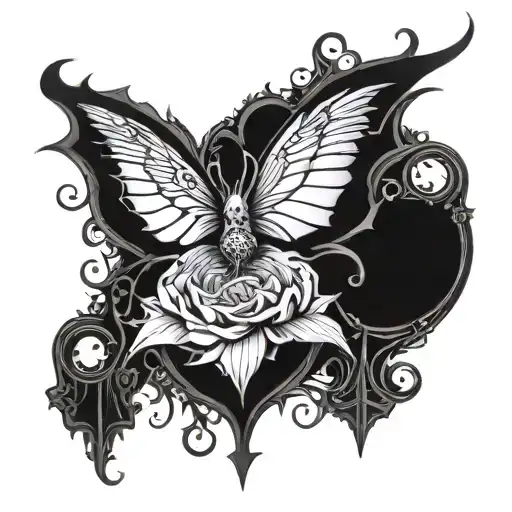 gothic,dark tattoo design idea