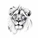 Iran maps with lion tattoo design idea