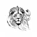 map of Iran with lion tattoo design idea