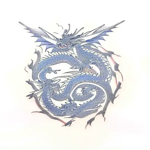 dragon-fly tattoo design idea