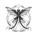 dragon-fly tattoo design idea