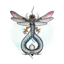 dragon-fly tattoo design idea