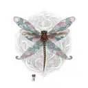 dragon-fly tattoo design idea