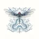 dragon-fly tattoo design idea