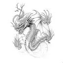 dragon-fly tattoo design idea