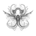 dragon-fly tattoo design idea