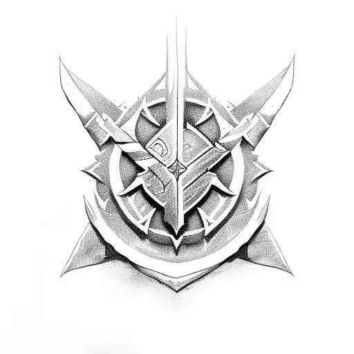 templar knight tattoo design idea