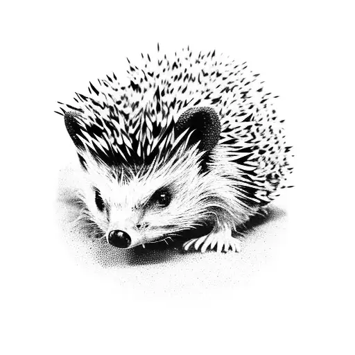  2 hedgehogs women men tattoo design idea