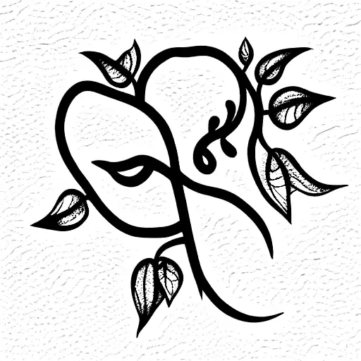 vines feminine self love tattoo design idea