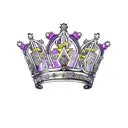 prince crown  tattoo design idea