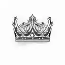 prince crown  tattoo design idea