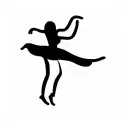 dancing woman  tattoo design idea