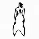 dancing woman  tattoo design idea