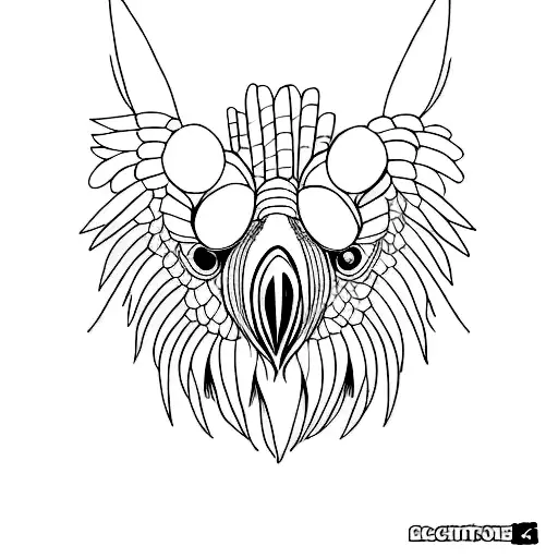 black cockatoo tattoo design idea