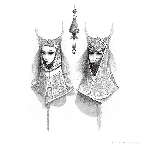 the high priestesses  tattoo design idea