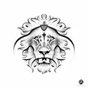 Lion, Liberia seal of liberty, Africa  tattoo design idea
