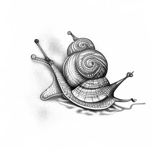 snail tattoo design idea