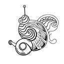 snail tattoo design idea