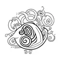 snail tattoo design idea