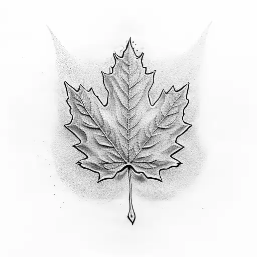 Maple Leaf tattoo design idea