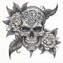 double face tattoo design idea
