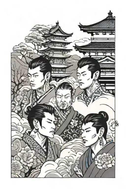 Jackson, Jordan and Jacob in japanese as beloved sons  tattoo design idea