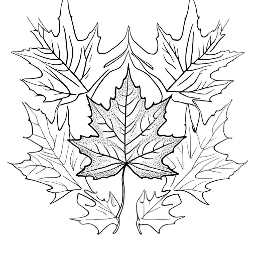 Maple Leaf tattoo design idea