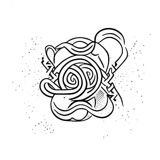 March birth month symbol tattoo design idea