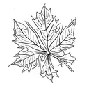 Maple Leaf tattoo design idea