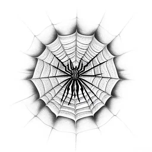 Spider Web tattoo design idea
