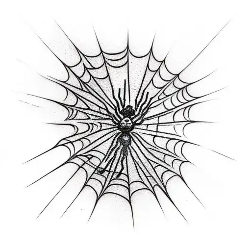 Spider Web tattoo design idea