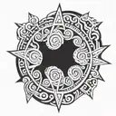 nicaraguan tribal art tattoo design idea