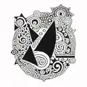 nicaraguan tribal art tattoo design idea
