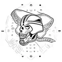 MMA Glove tattoo design idea