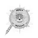 money is the root of all evil tattoo design idea