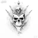 death and life tattoo design idea