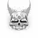 death and life tattoo design idea