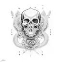 death and life tattoo design idea