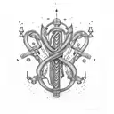  slave chain on wrist tattoo design idea