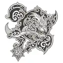 A and M tattoo design idea