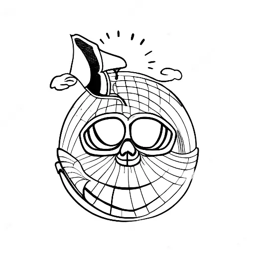 scarface blimp tattoo design idea